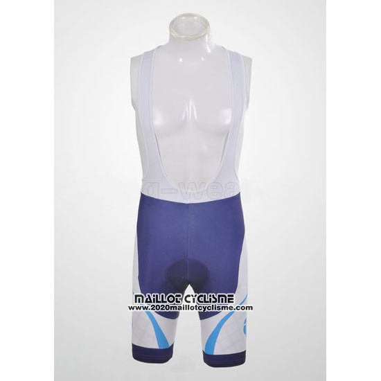 2011 Maillot Ciclismo Pearl Izumi Blanc et Bleu Manches Courtes et Cuissard